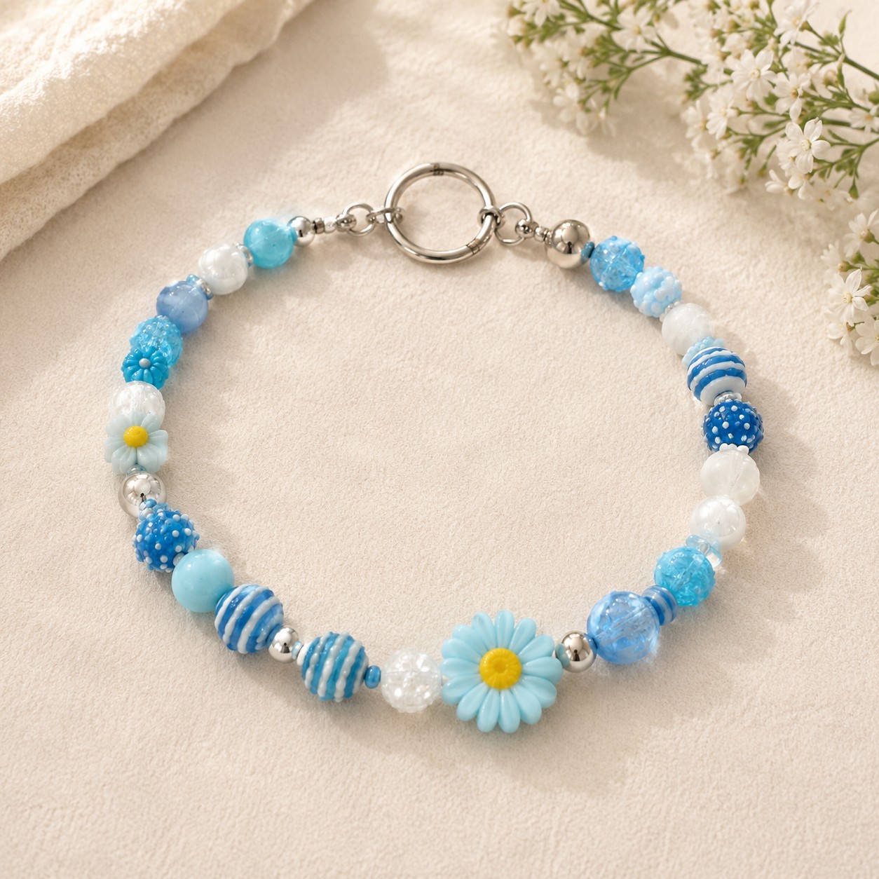 Collana per Cani in Morbido Silicone – Perle 10mm